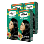 Vasmol Super 33 Kesh Kala 75Ml - Pack Of 4 I Black Colour I Oil Based Hair Colour I Improved With 3 New Oils I No Ammonia,